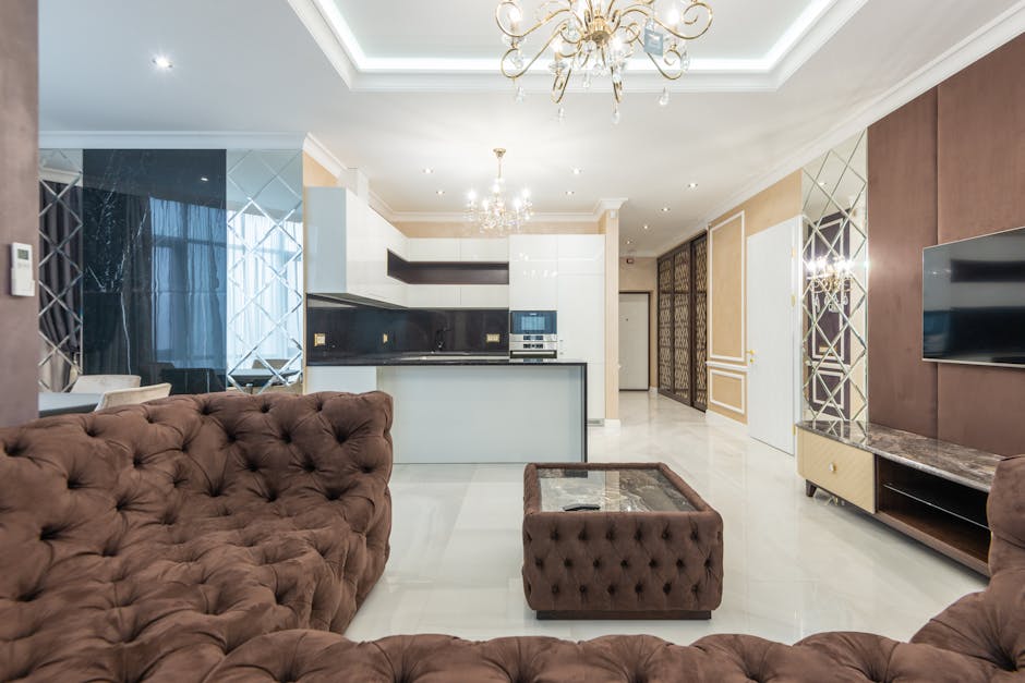 Stijlvol hotel chique tv-meubel in een luxe woonkamer voor een elegante uitstraling.
